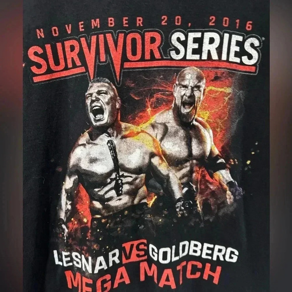 Lesnar vs. Goldberg 2016 WWE Wrestling T Shirt - Picture 3 of 6